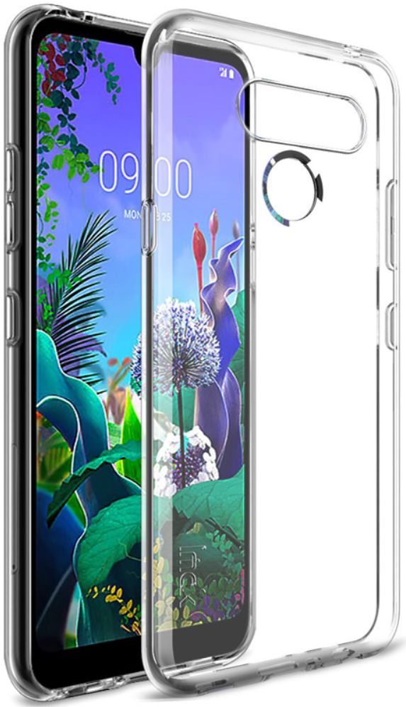 IMAK UX-5 Series LG Q60 Hoesje Flexibel en Dun TPU Transparant afbeelding 1