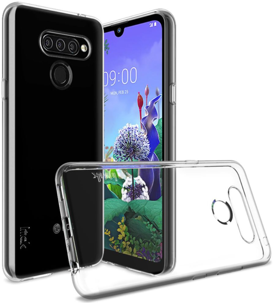 IMAK UX-5 Series LG Q60 Hoesje Flexibel en Dun TPU Transparant afbeelding 2