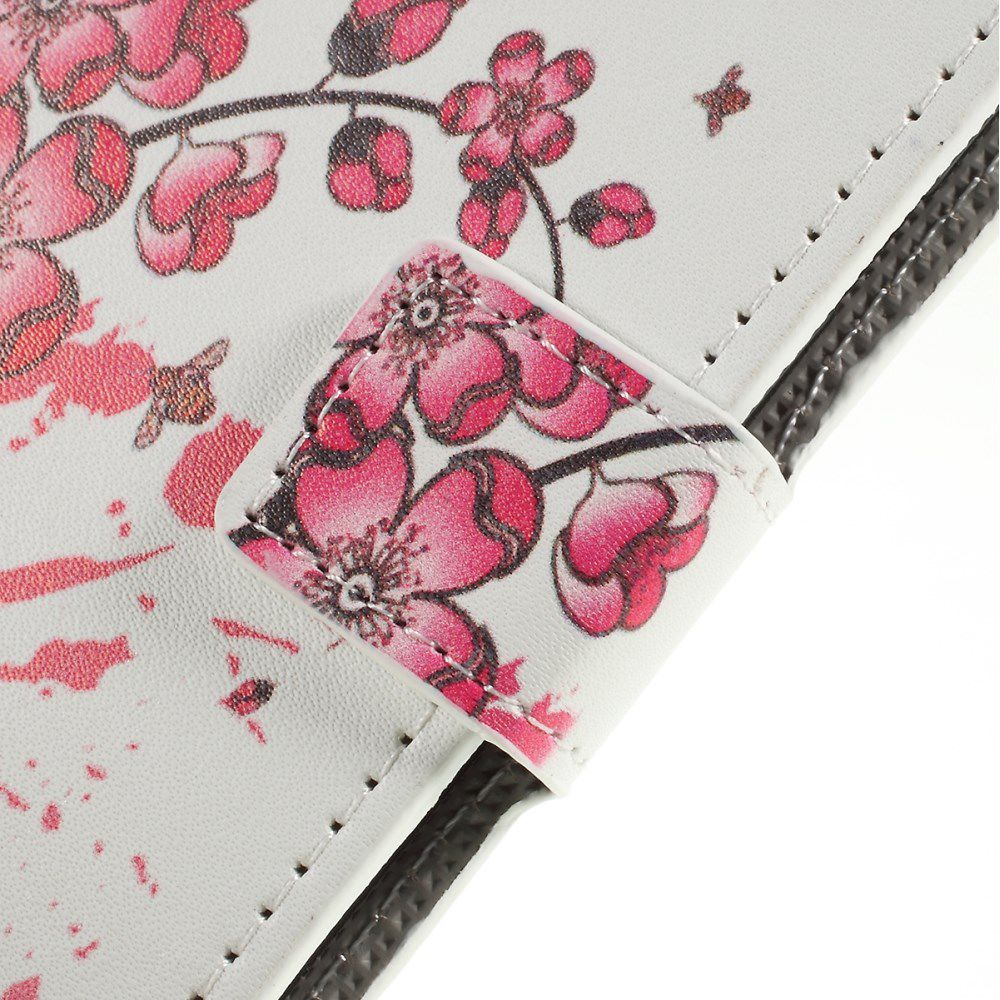 Samsung Galaxy A10 Lederen Portemonnee Hoesje met Bloemen Print afbeelding 8