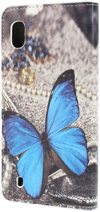 Samsung Galaxy A10 Lederen Portemonnee Hoesje met Vlinder Print afbeelding 5