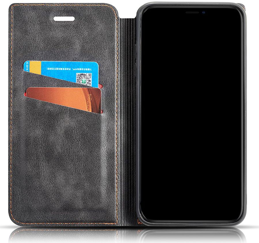 Xiaomi Mi 9T Ultra Dunne Portemonnee Hoesje Grijs afbeelding 4