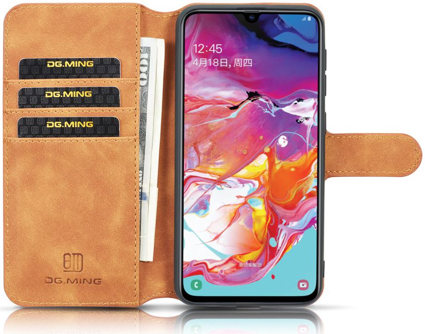 Samsung Galaxy A10 Portemonnee Hoesje Bruin afbeelding 1