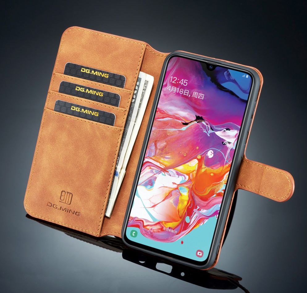 Samsung Galaxy A10 Portemonnee Hoesje Bruin afbeelding 4