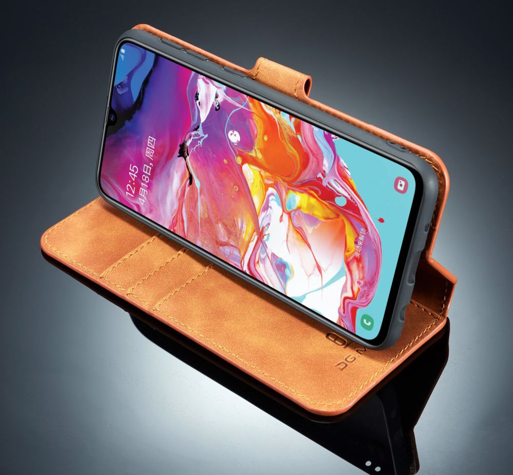 Samsung Galaxy A10 Portemonnee Hoesje Bruin afbeelding 5