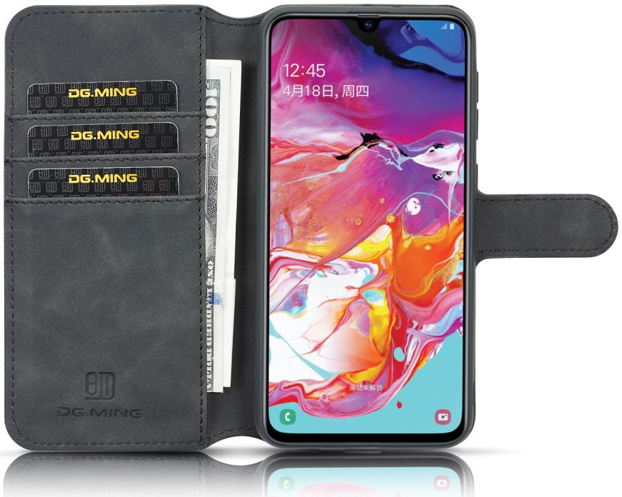 Samsung Galaxy A10 Portemonnee Hoesje Zwart afbeelding 1
