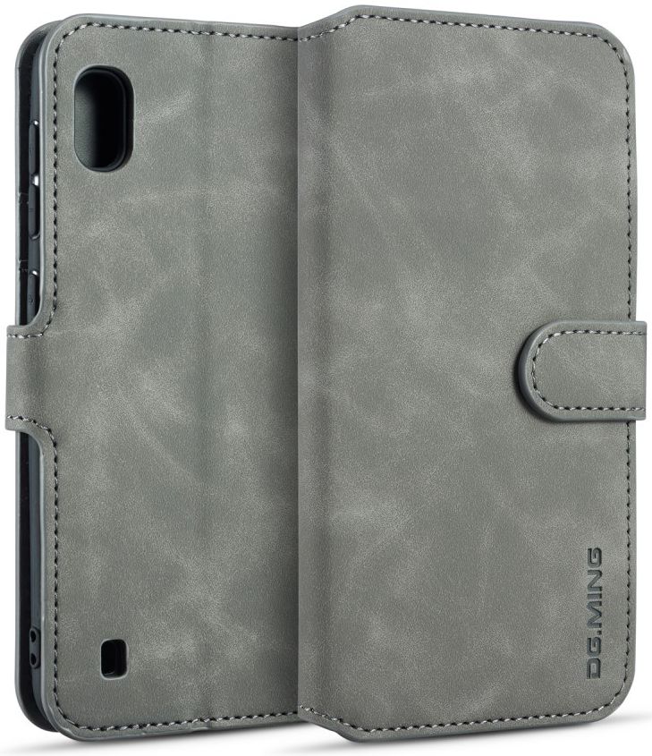 Samsung Galaxy A10 Portemonnee Hoesje Grijs afbeelding 2