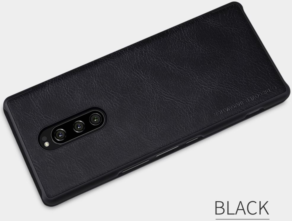 Nillkin Qin Series Flip Hoesje Sony Xperia 1 Zwart afbeelding 5