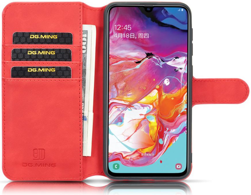Samsung Galaxy A10 Portemonnee Hoesje Rood afbeelding 1
