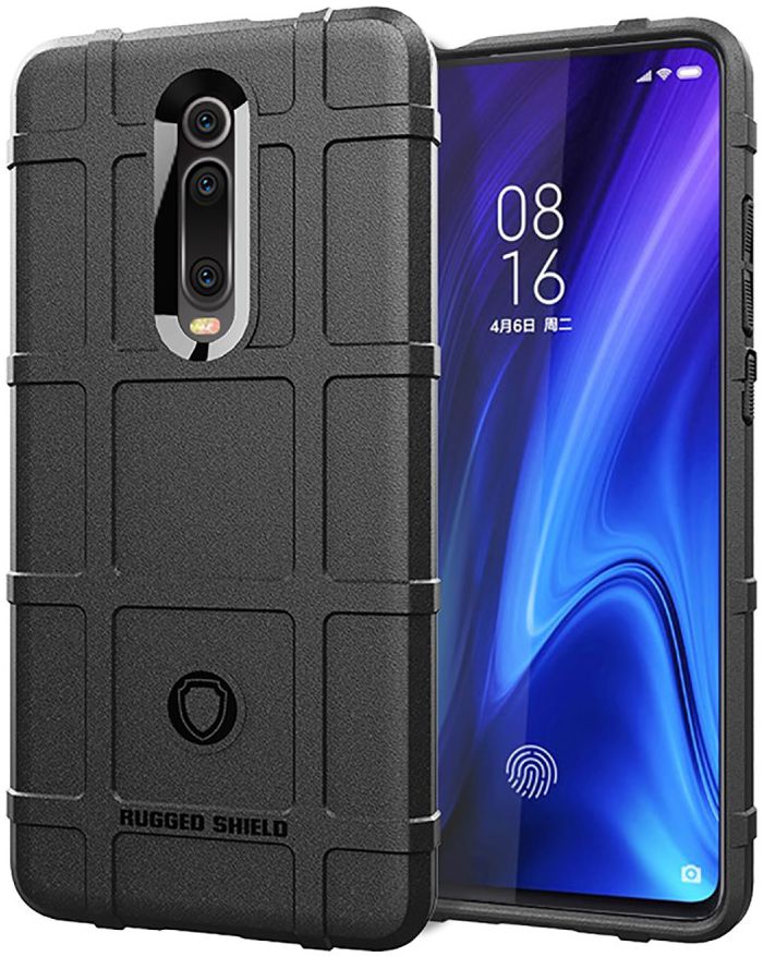 Xiaomi Mi 9T Hybride Rugged Armor Hoesje Zwart afbeelding 1