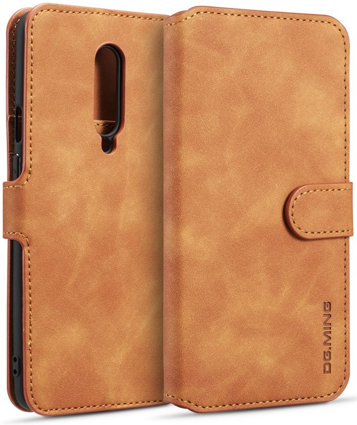 OnePlus 7 Pro Portemonnee Hoesje Bruin afbeelding 1