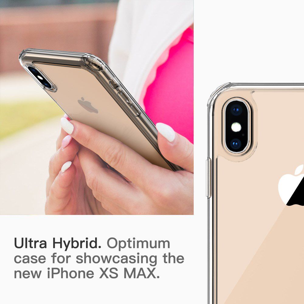 Apple iPhone XS Max Hard Crystal Hoesje Transparant afbeelding 6