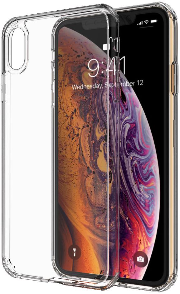 Apple iPhone XS / X Hard Crystal Hoesje Transparant afbeelding 1