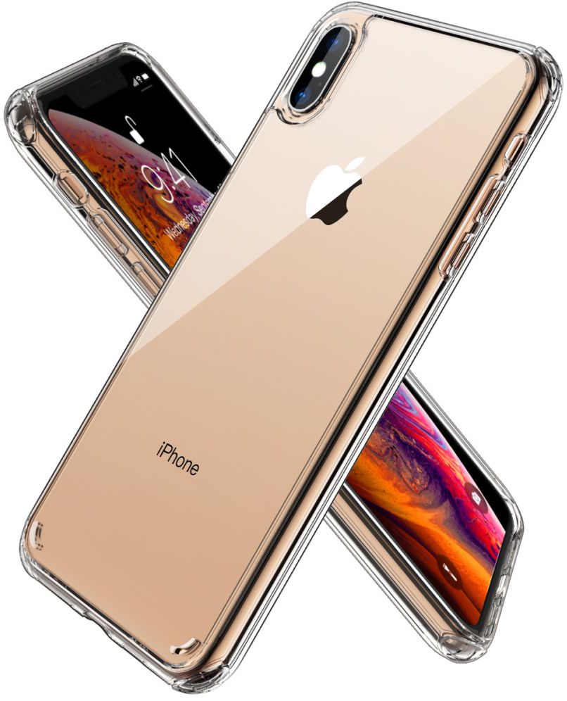 Apple iPhone XS / X Hard Crystal Hoesje Transparant afbeelding 2