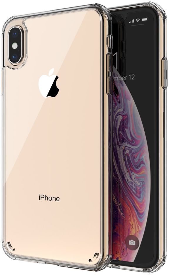 Apple iPhone XS / X Hard Crystal Hoesje Transparant afbeelding 3
