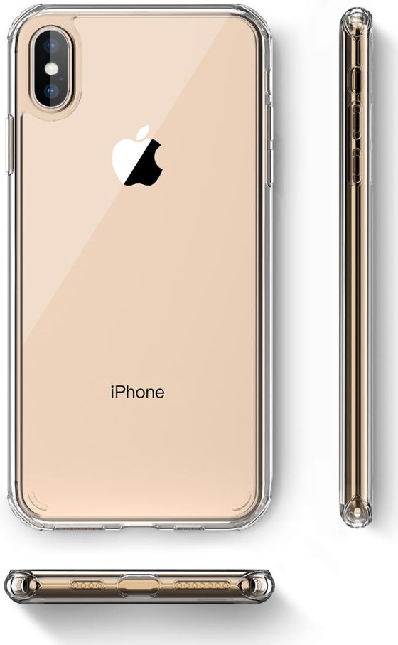 Apple iPhone XS / X Hard Crystal Hoesje Transparant afbeelding 4