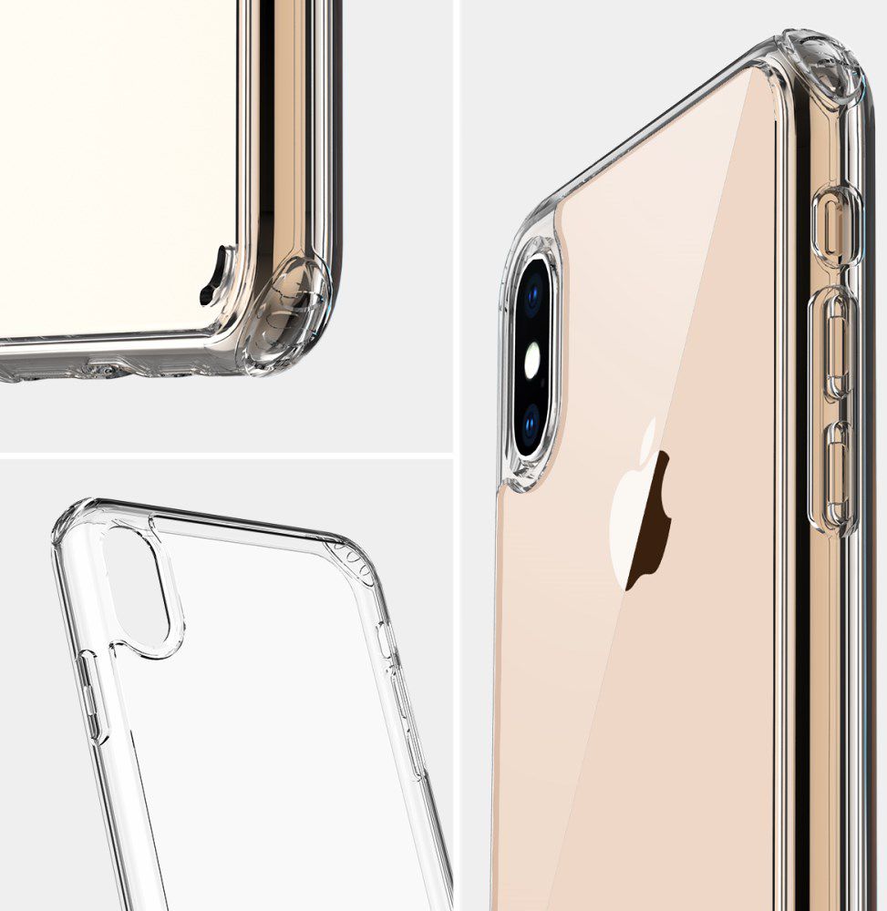 Apple iPhone XS / X Hard Crystal Hoesje Transparant afbeelding 5