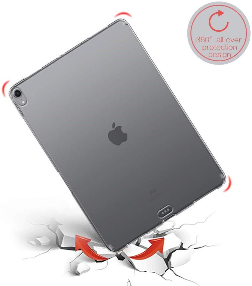 iPad Pro 11 (2018) TPU Hoesje Transparant afbeelding 2