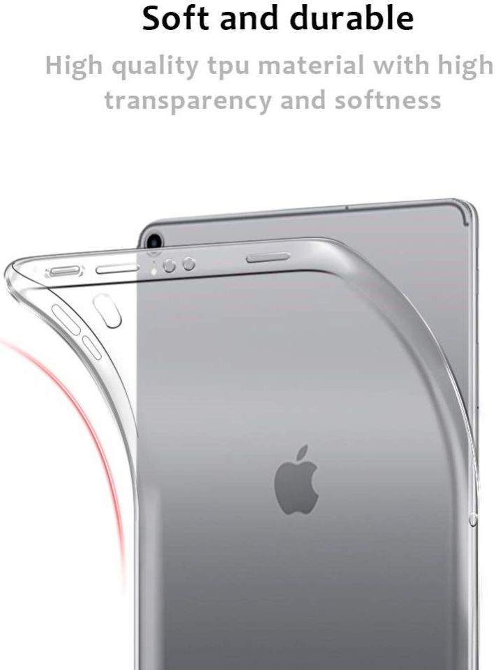 iPad Pro 11 (2018) TPU Hoesje Transparant afbeelding 4