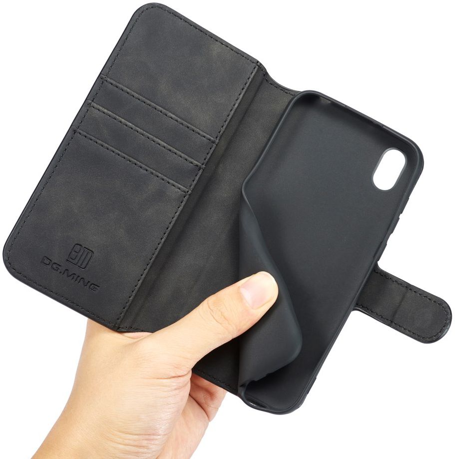 Huawei Y5 2019 Portemonnee Hoesje Zwart afbeelding 3