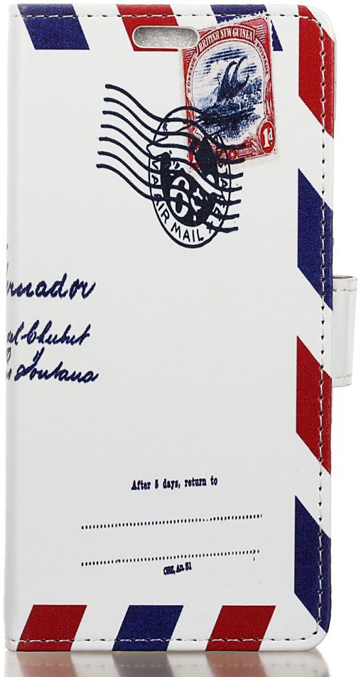 Motorola One Vision Portemonnee Hoesje met Print Enveloppe afbeelding 1