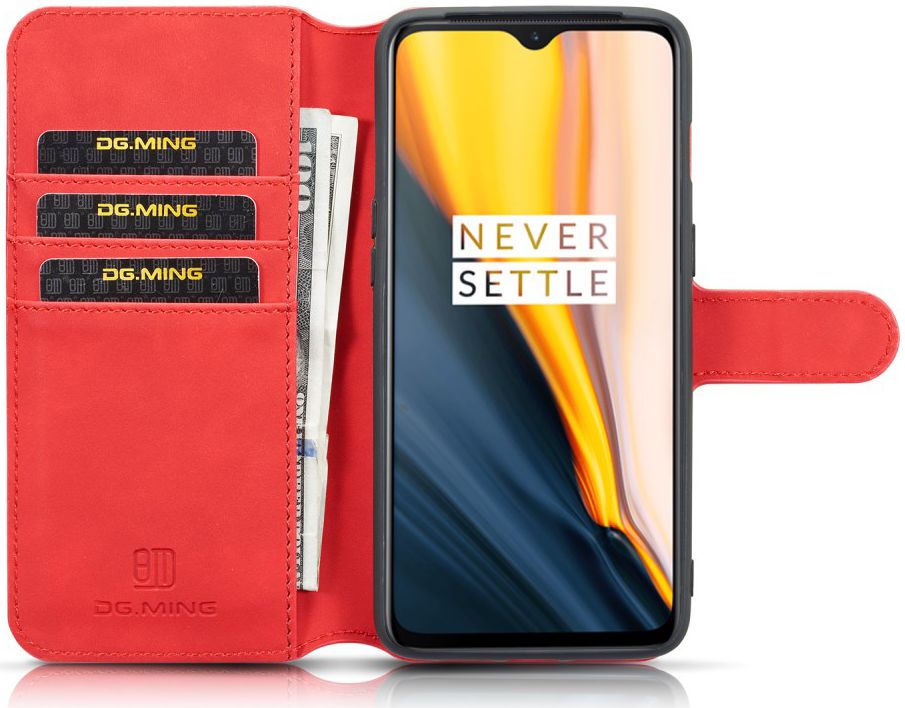 OnePlus 7 Portemonnee Hoesje Rood afbeelding 2