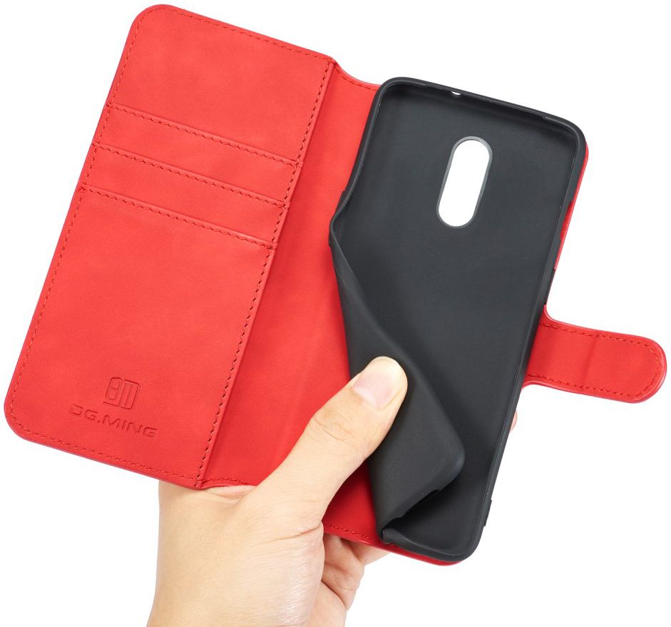 OnePlus 7 Portemonnee Hoesje Rood afbeelding 5