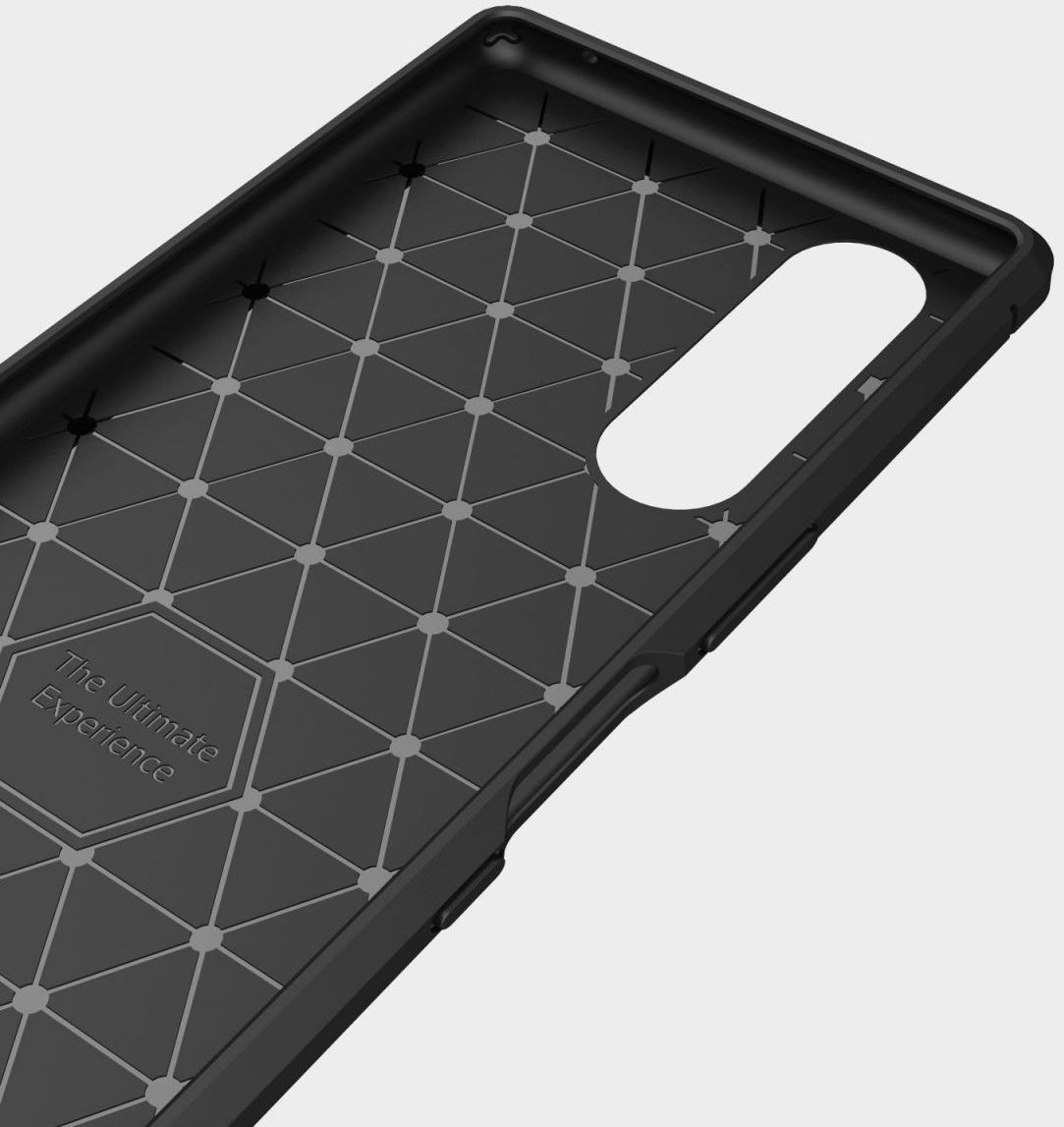 Sony Xperia 5 Geborsteld TPU Hoesje Donker Blauw afbeelding 11
