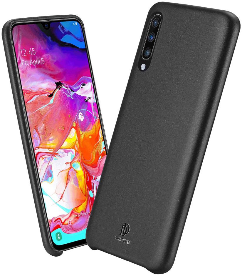 Dux Ducis Skin Lite Kunstleren Coating Hoesje Samsung Galaxy A70 Zwart afbeelding 2