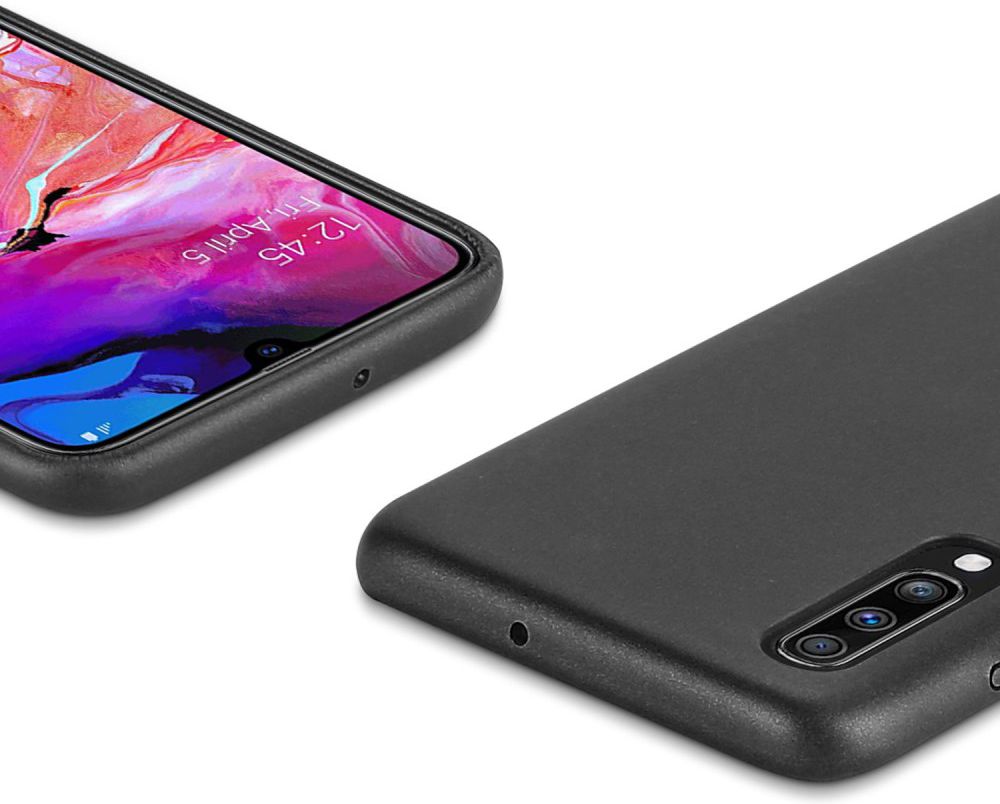 Dux Ducis Skin Lite Kunstleren Coating Hoesje Samsung Galaxy A70 Zwart afbeelding 5