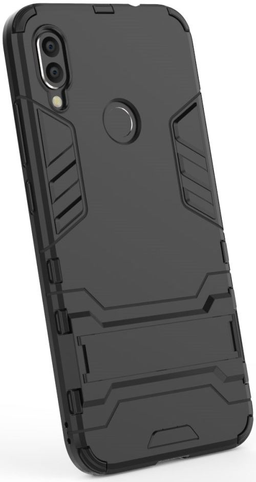 Redmi Note 7 Hoesje Hybride met Stand Zwart afbeelding 8