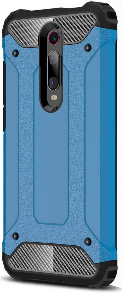Xiaomi Mi 9T Hybride Hoesje Licht Blauw afbeelding 2