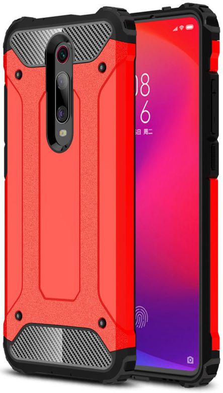 Xiaomi Mi 9T Hybride Hoesje Rood afbeelding 1