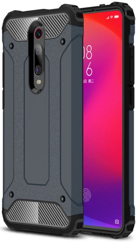 Xiaomi Mi 9T Hybride Hoesje Donker Blauw afbeelding 1