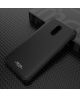 IMAK OnePlus 7 Hoesje Flexibel TPU met Screenprotector Metaal Zwart