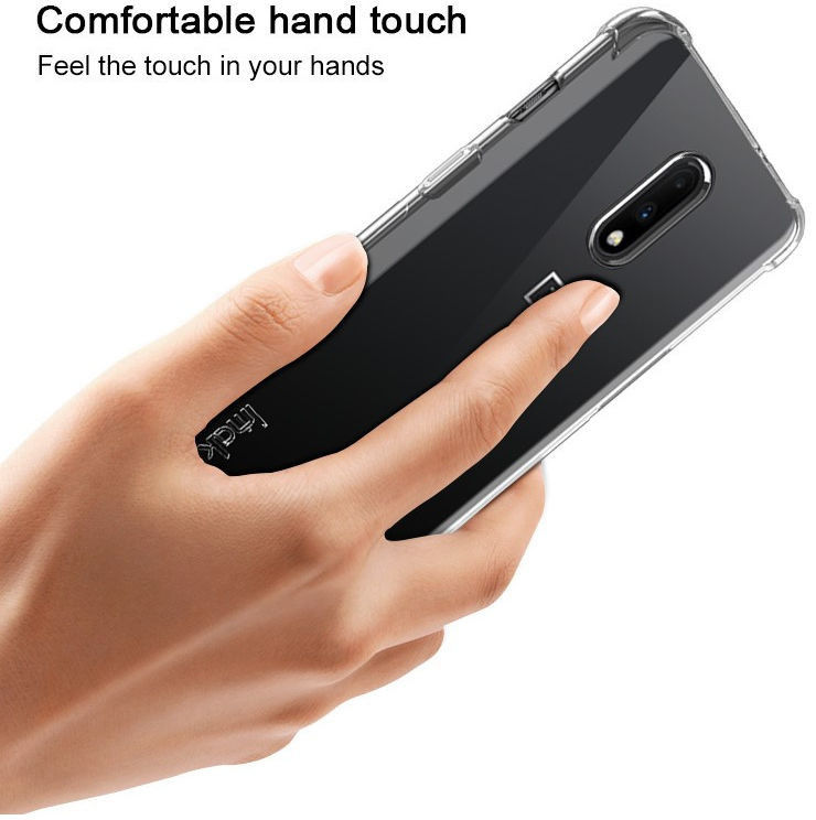 IMAK OnePlus 7 Hoesje Flexibel TPU met Screenprotector Transparant afbeelding 10