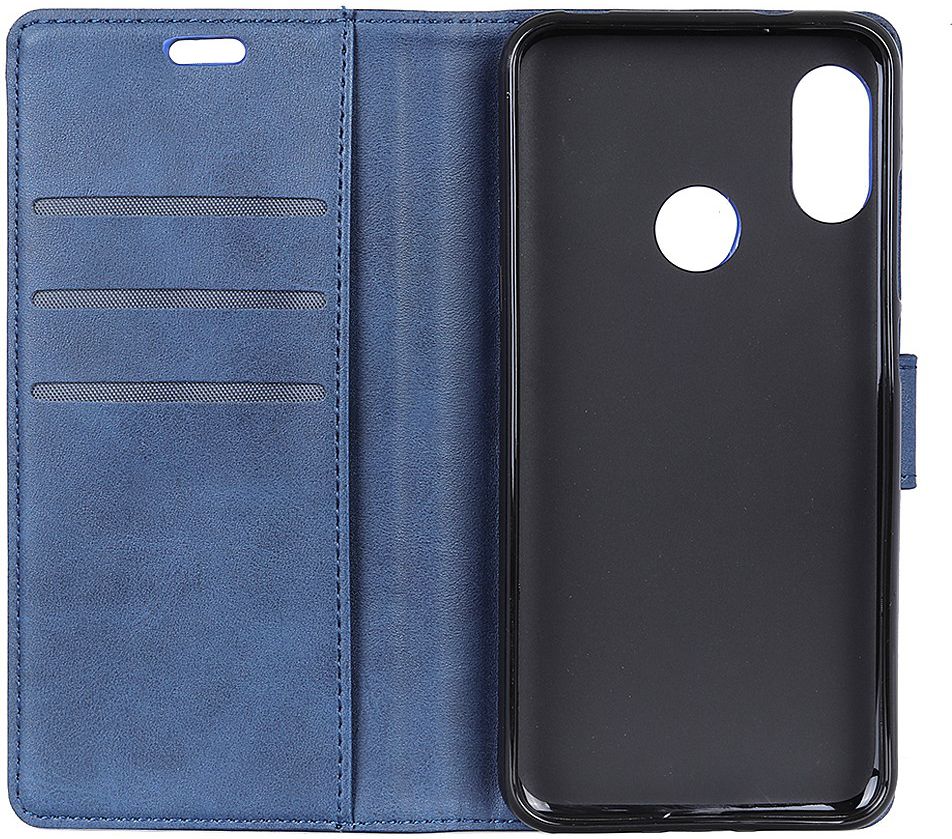 Motorola One Vision Retro Portemonnee Hoesje Blauw afbeelding 3