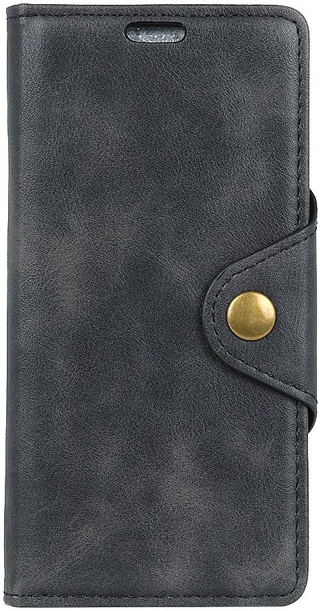 Motorola One Vision Vintage Portemonnee Hoesje Zwart afbeelding 2