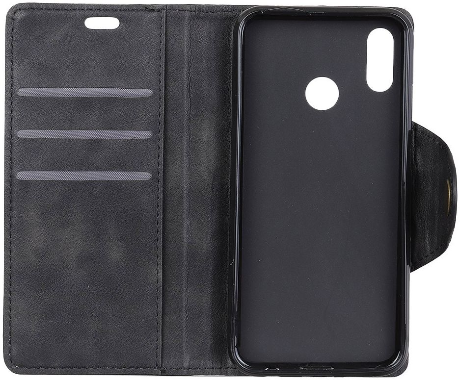 Motorola One Vision Vintage Portemonnee Hoesje Zwart afbeelding 4