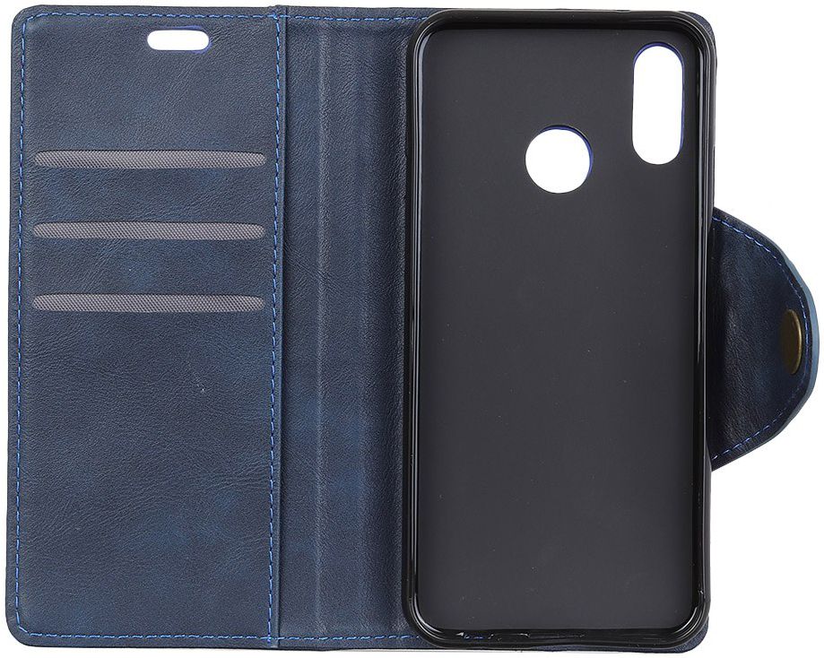 Motorola One Vision Vintage Portemonnee Hoesje Blauw afbeelding 4