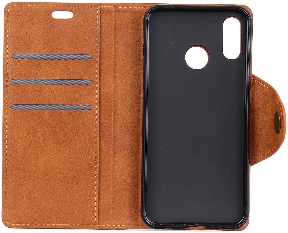 Motorola One Vision Vintage Portemonnee Hoesje Bruin afbeelding 4