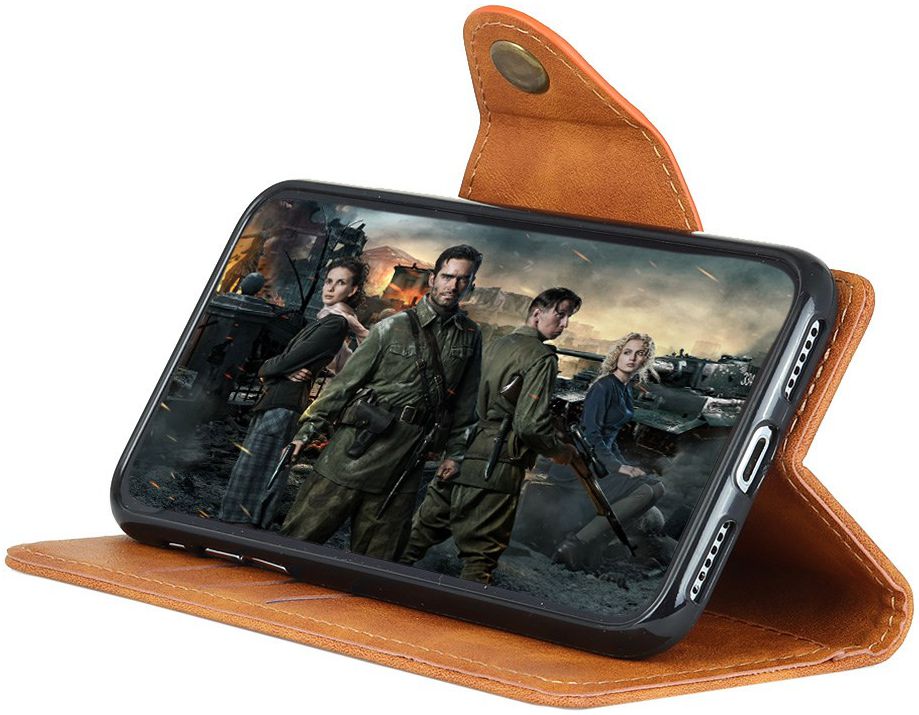 Motorola One Vision Vintage Portemonnee Hoesje Bruin afbeelding 6