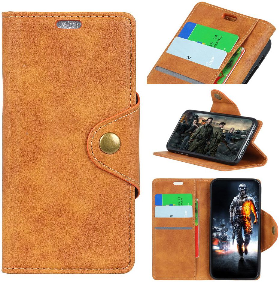 Motorola One Vision Vintage Portemonnee Hoesje Bruin afbeelding 8