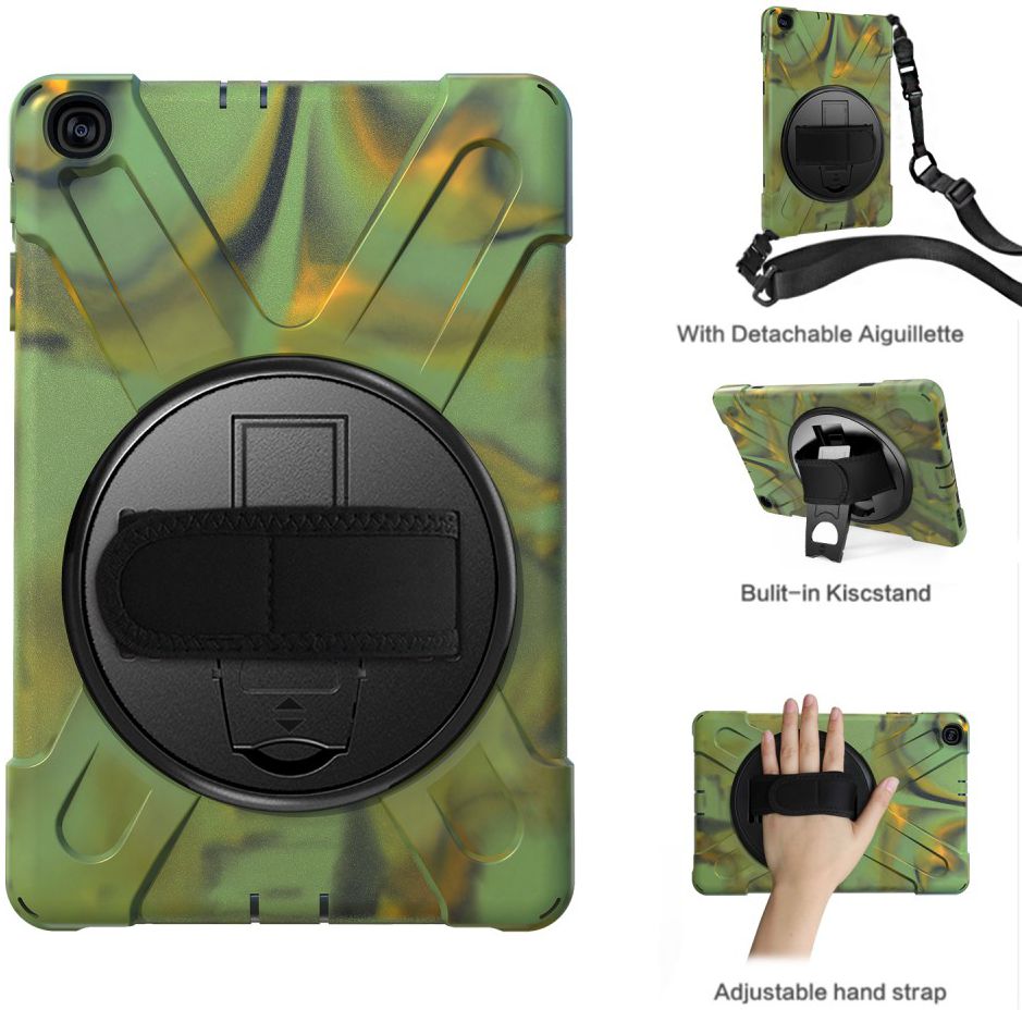 Samsung Galaxy Tab A 10.1 (2019) Hybride Kickstand Hoesje Groen afbeelding 1