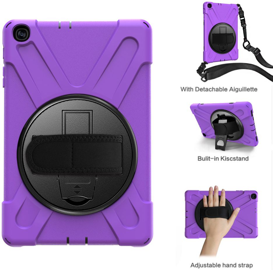 Samsung Galaxy Tab A 10.1 (2019) Hybride Kickstand Hoesje Paars afbeelding 1