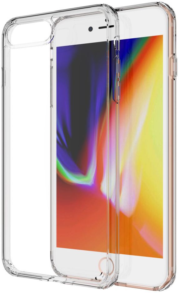 Apple iPhone 8 Plus Hybride Acryl Hoesje Transparant afbeelding 1
