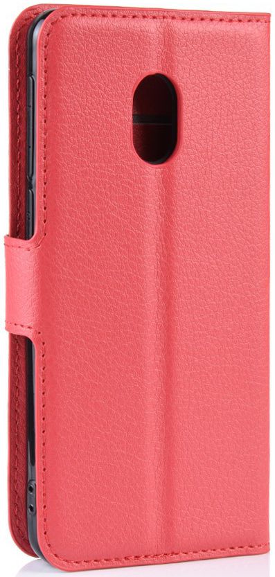 Alcatel 1C 2019 Portemonnee Hoesje Lychee Rood afbeelding 4