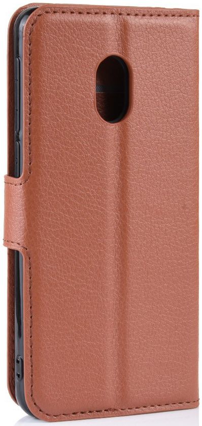 Alcatel 1C 2019 Portemonnee Hoesje Lychee Bruin afbeelding 4