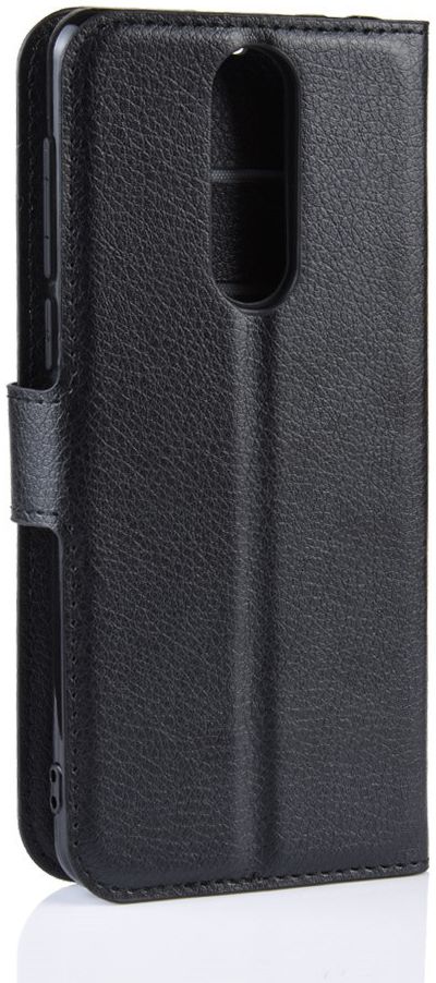 Alcatel 3 (2019) Portemonnee Hoesje Lychee Zwart afbeelding 5