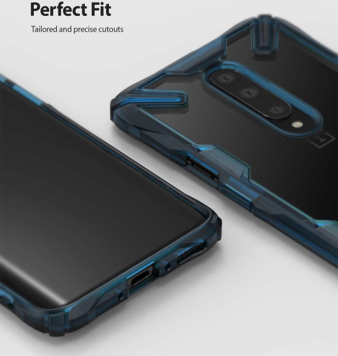 Ringke Fusion X OnePlus 7 Pro Hoesje Blauw afbeelding 6