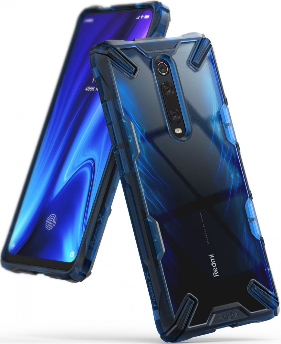 Ringke Fusion X Xiaomi Redmi Mi 9T Hoesje Blauw afbeelding 1